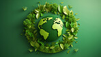 Go Green, Paper Cutout Illustration World Environment and Earth Day