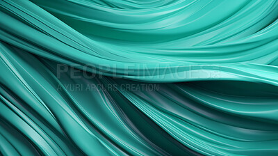 Teal smooth paint texture close-up. Swirl abstract background.