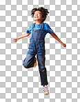 One cute mixed race child wearing casual clothes while having fun and being energetic against an orange copyspace background. Asian kid being active