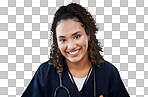 Doctor, portrait or woman in hospital, clinic or wellness center for medical help, trust or Brazil medicine treatment. Smile, happy face or healthcare worker and vision, ideas or nurse life insurance