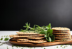 Traditional jewish passover food on table with green leafs   and copy space.