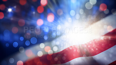 Buy stock photo American flag for Memorial Day, 4th of July, Labor Day, Patriot Day. Poster or background