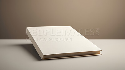 White Book Mock-Up and Blank for your text or design