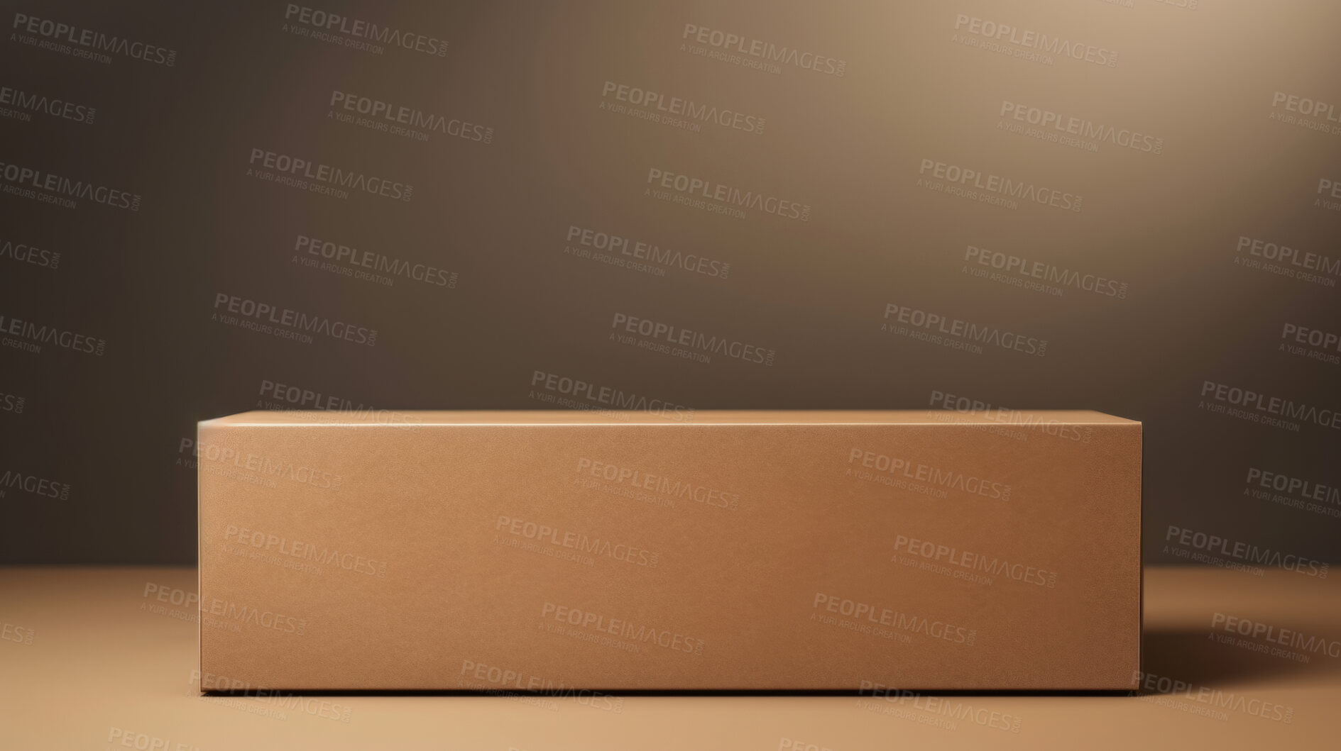 Buy stock photo Brown box Mock-Up and Blank for your text or design