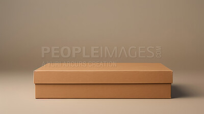 Brown box Mock-Up and Blank for your text or design