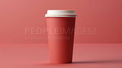 Take-away coffee cup Mock-Up and Blank for your text or design