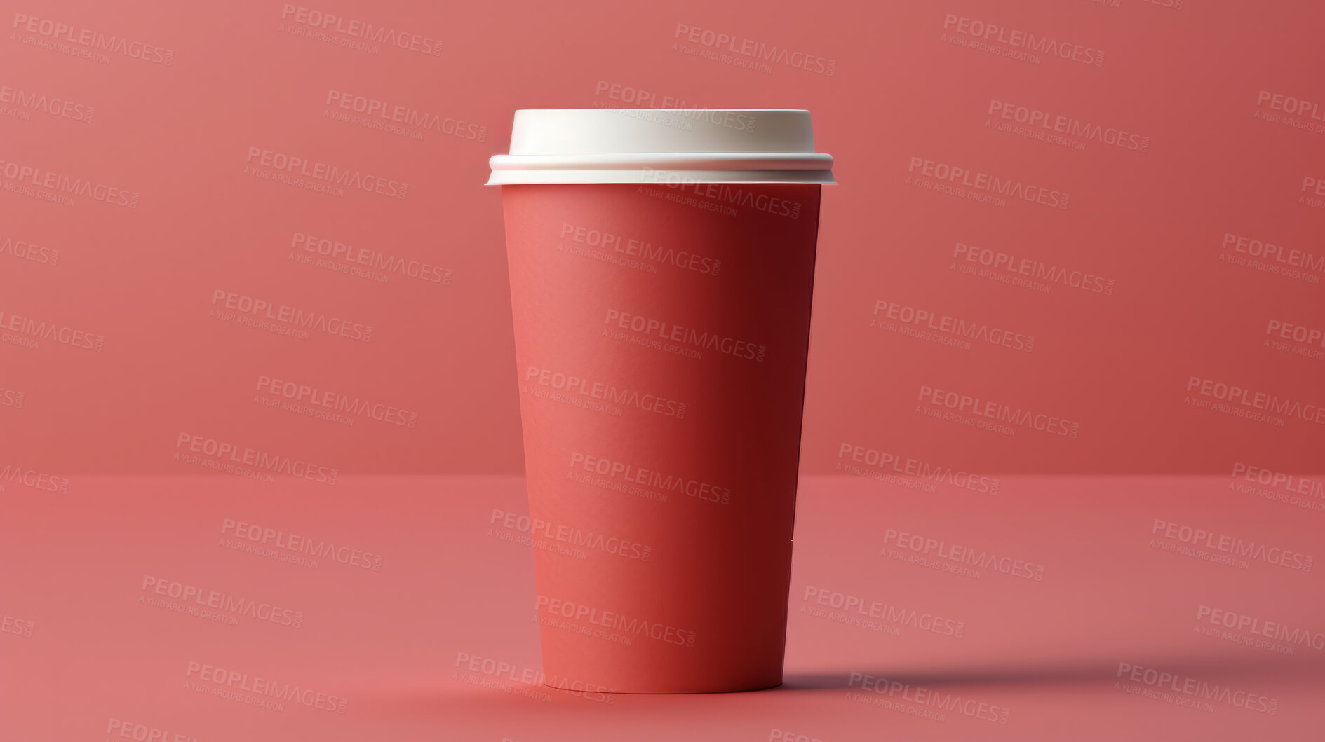 Buy stock photo Take-away coffee cup Mock-Up and Blank for your text or design