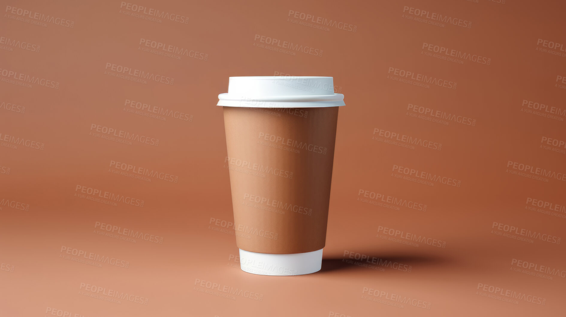 Buy stock photo Take-away coffee cup Mock-Up and Blank for your text or design