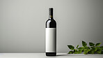 Wine Bottle Mock-Up and Blank Label for your text or design