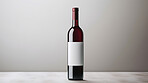 Wine Bottle Mock-Up and Blank Label for your text or design