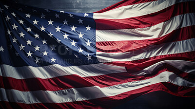 United states of America flag. Red, white and blue. National pride concept.