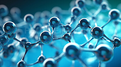 Molecule abstract model. Science research in medicine or nanotechnology.