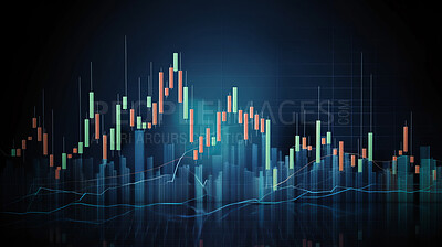 Business candle stick graph chart of stock market investment trading. Growth and changes concept