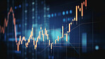 Business candle stick graph chart of stock market investment trading. Growth and changes concept