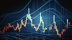 Business candle stick graph chart of stock market investment trading. Growth and changes concept