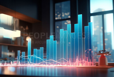 Stock exchange software of finance and economy graphs.