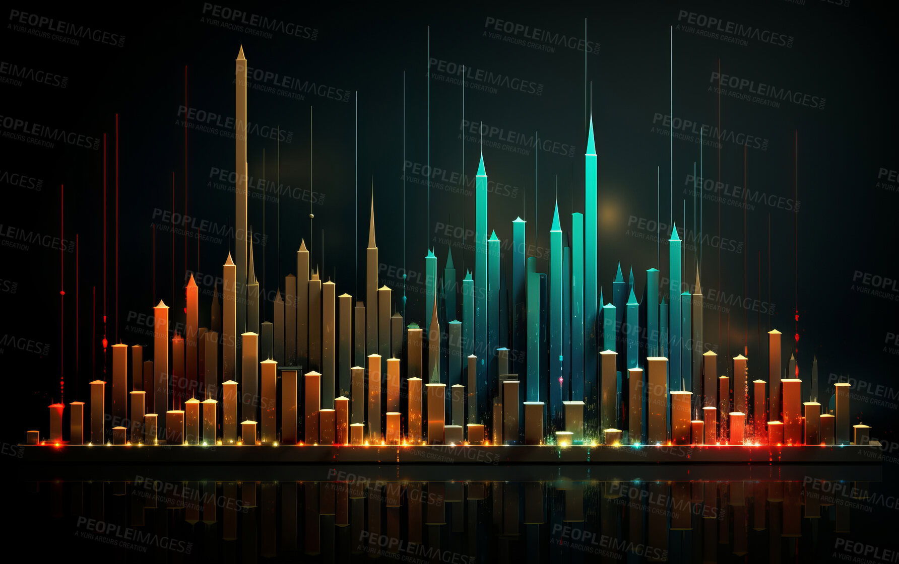 Buy stock photo Stock exchange software of finance and economy graphs.