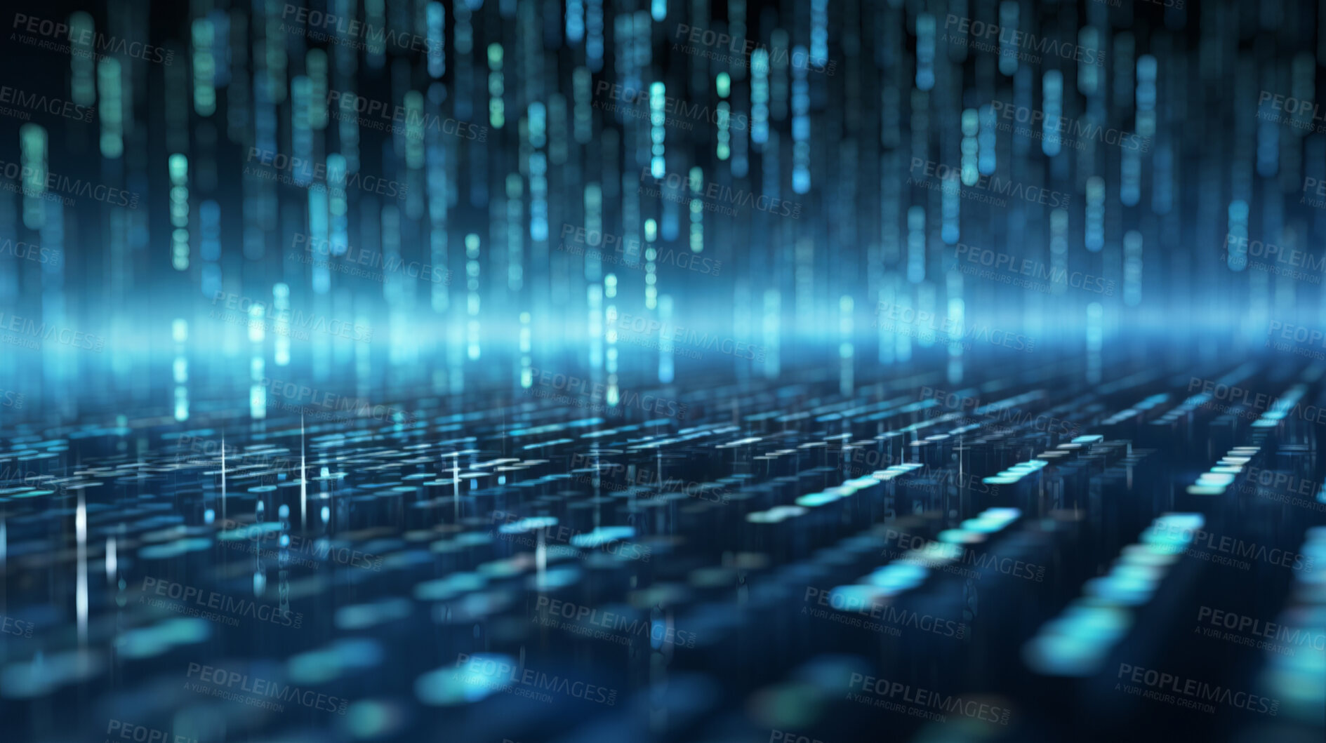 Buy stock photo Digital information and global connection concept. Big data technology for cyber security