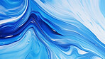 Blue marble paint liquid flow effect. Abstract marble background pattern