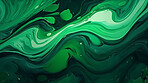 Green marble paint liquid flow effect. Abstract marble background pattern