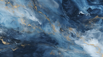 Buy stock photo Blue marble abstract design countertop. Texture paint stone background pattern