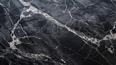 Buy stock photo Black marble abstract design countertop. Texture paint stone background pattern