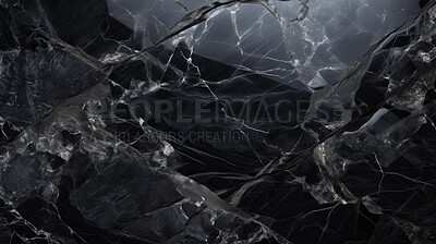 Buy stock photo Black marble abstract design countertop. Texture paint stone background pattern
