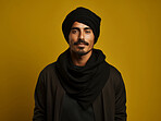 Man with traditional turban. Studio portrait. Ethnic, religion concept.