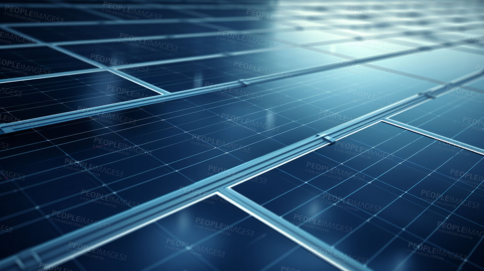 Buy stock photo Solar panel close-up view and panel cells. Clean energy, renewable energy concept