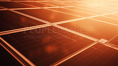 Solar panel close-up view and panel cells. Clean energy, renewable energy concept