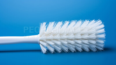 Buy stock photo Round white brush. Clean home and kitchen copyspace background