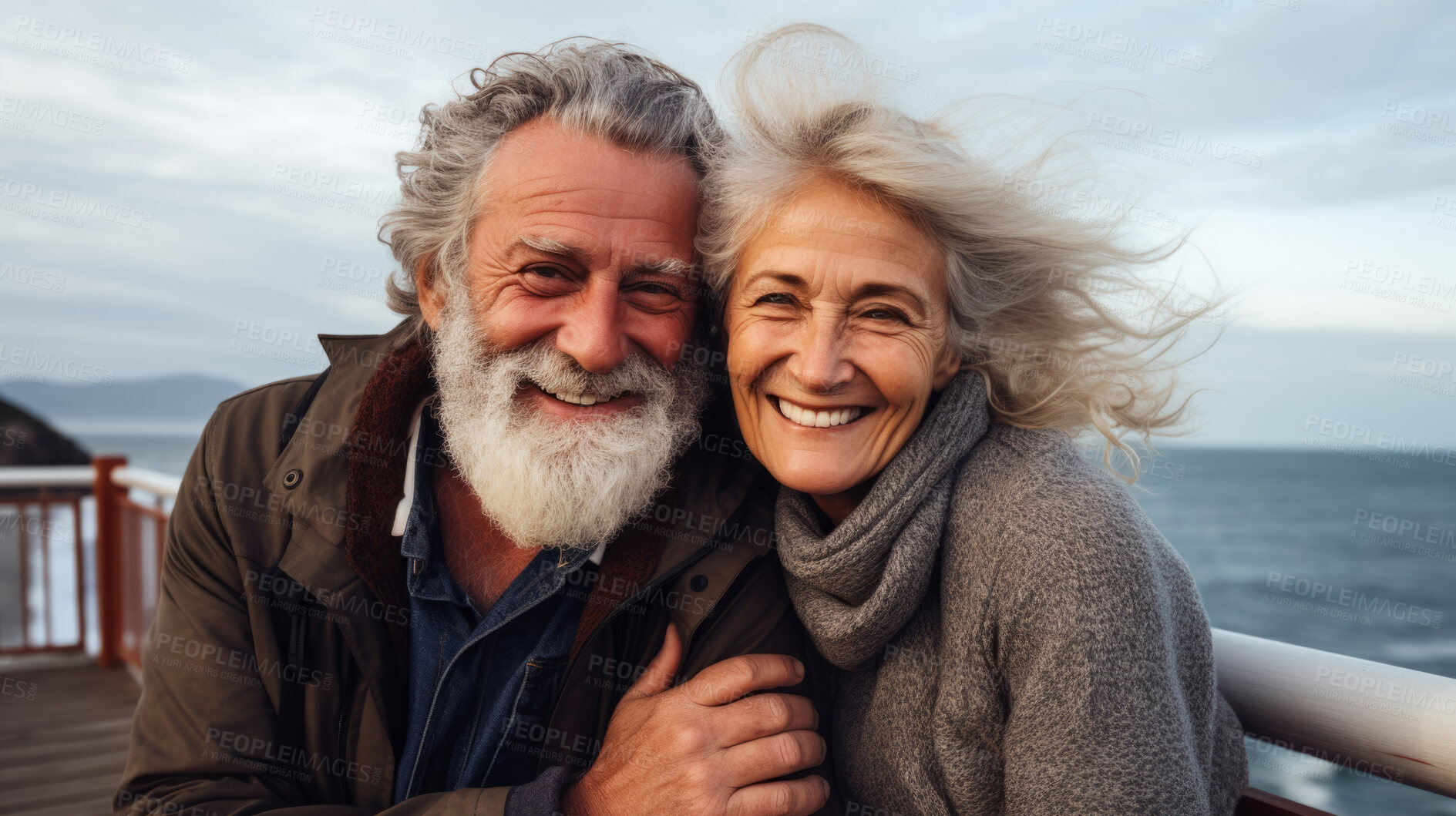 Buy stock photo Romantic married retired senior couple.Happy anniversary quality time