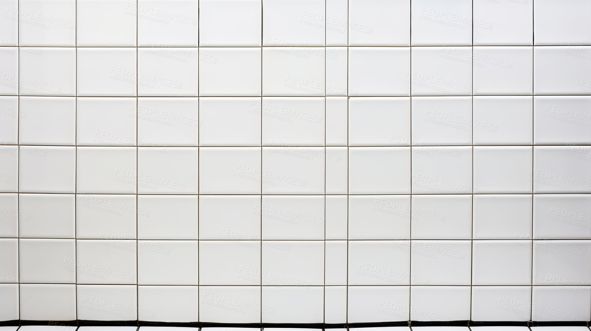 Buy stock photo White ceramic tile wall or floor background. Design wallpaper copyspace