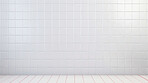White ceramic tile wall or floor background. Design wallpaper copyspace