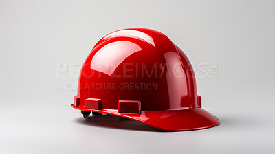 Buy stock photo Studio shot of Hard hat on blank backdrop. Labour day Concept. Construction concept.