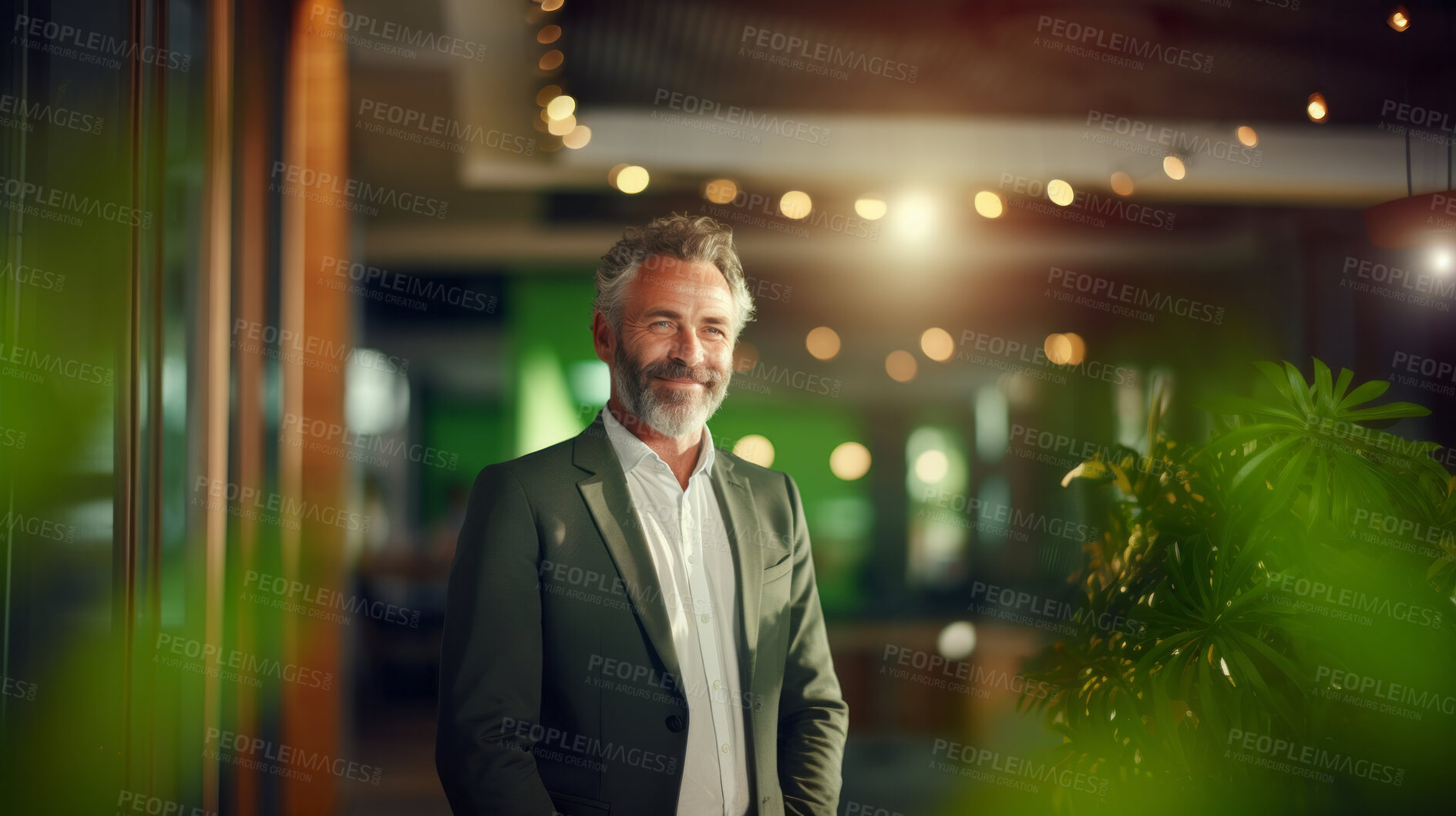 Buy stock photo Portrait of businessman, ceo, manager or designer for sustainable architecture