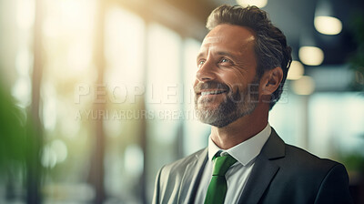 Portrait of businessman, ceo, manager or designer for sustainable architecture