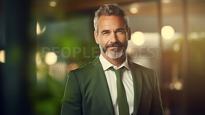 Portrait of businessman, ceo, manager or designer for sustainable architecture