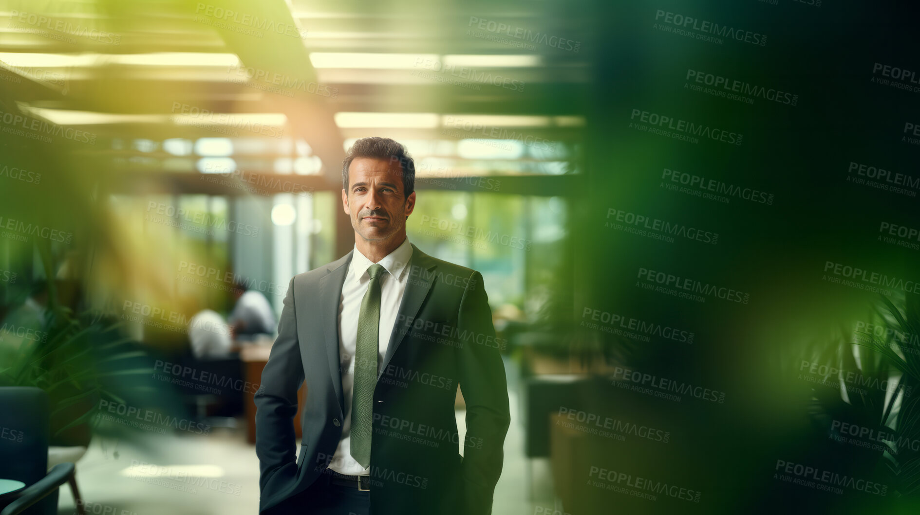 Buy stock photo Portrait of businessman, ceo, manager or designer for sustainable architecture