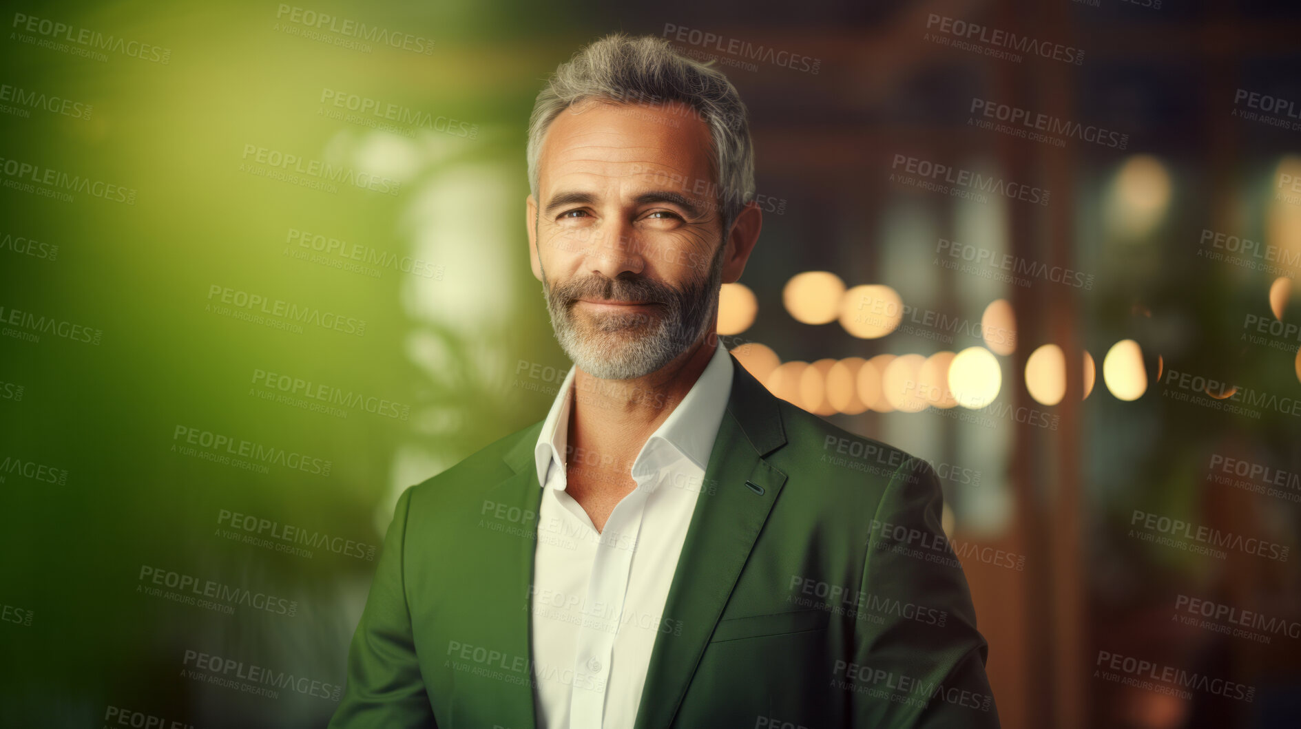 Buy stock photo Portrait of businessman, ceo, manager or designer for sustainable architecture