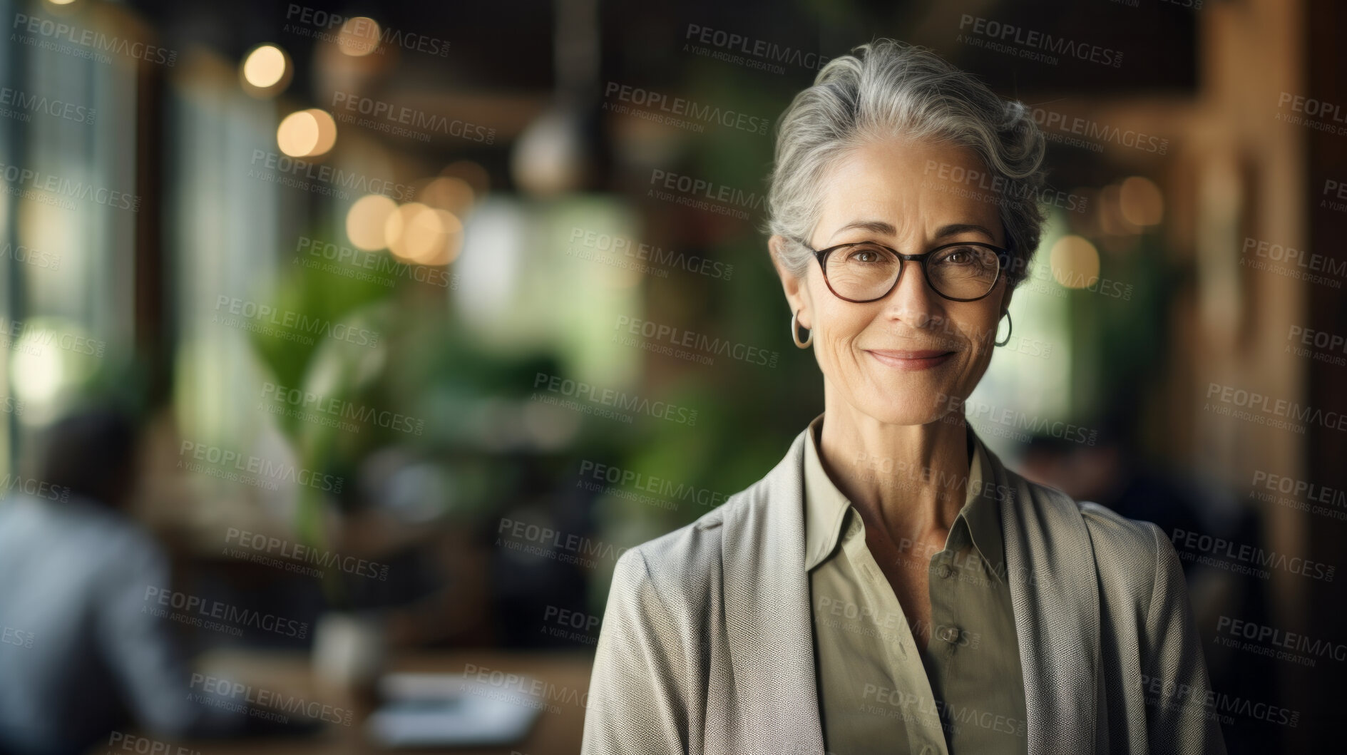 Buy stock photo Portrait of business woman, ceo, manager or designer for sustainable architecture