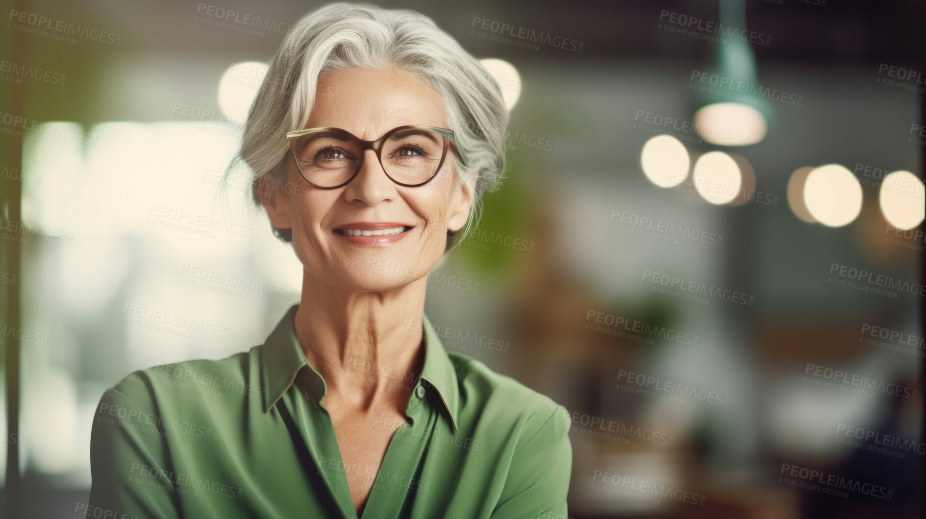 Buy stock photo Portrait of business woman, ceo, manager or designer for sustainable architecture