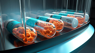 Pills and medical science development for future drugs, medicine and pharmaceutical innovation