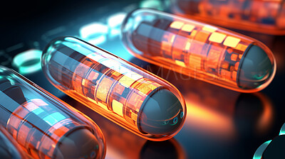 Pills and medical science development for future drugs, medicine and pharmaceutical innovation