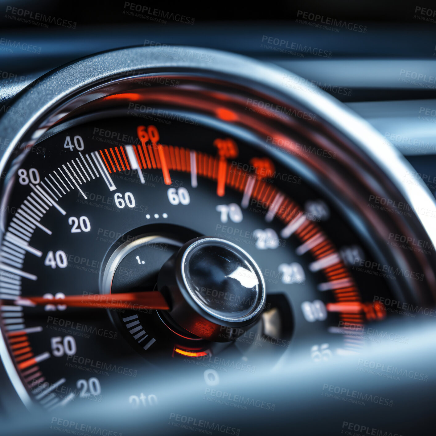 Buy stock photo Speedometer indicator. Car speed vehicle technology concept