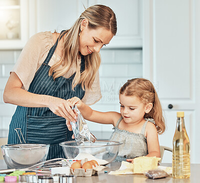 Premium Photo  Baking family and children with a mother and daughter  learning about cooking in the kitchen of their home food kids and help with  a girl and woman teaching her