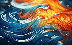 Vibrant 3d liquid paint swirls. Abstract background concept.