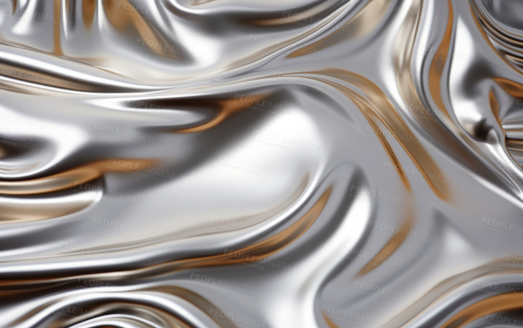 Buy stock photo Vibrant 3d silk swirls. Abstract background concept.