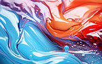 Vibrant 3d liquid paint swirls. Abstract background concept.