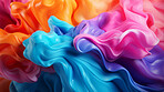 Colorful vibrant, flowing 3d illustration. Abstract background concept.